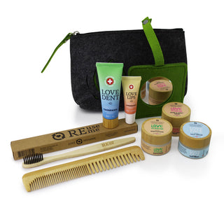 Nachhaltiges Amenities-Set von Schnarwiler Cosmetics für Hotels und als Reiseset